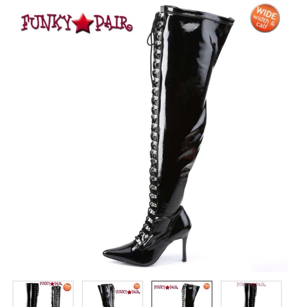 Dominatrix leather Boots
